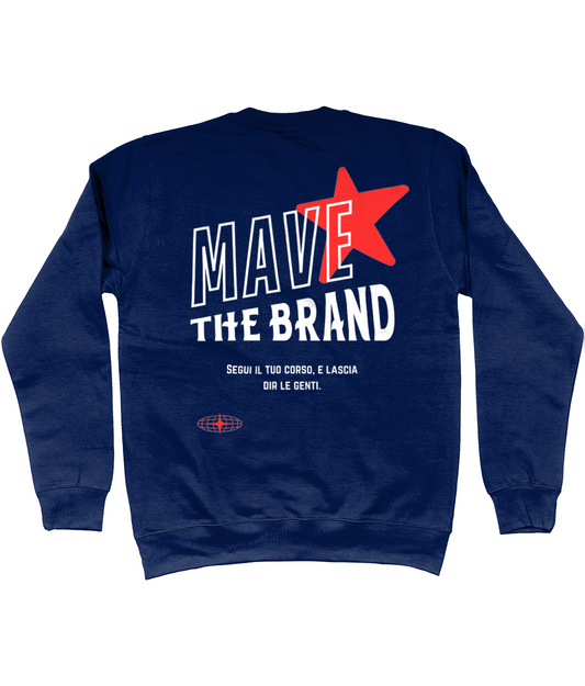 MAVE the brand sweater navy blauw met rode ster trui