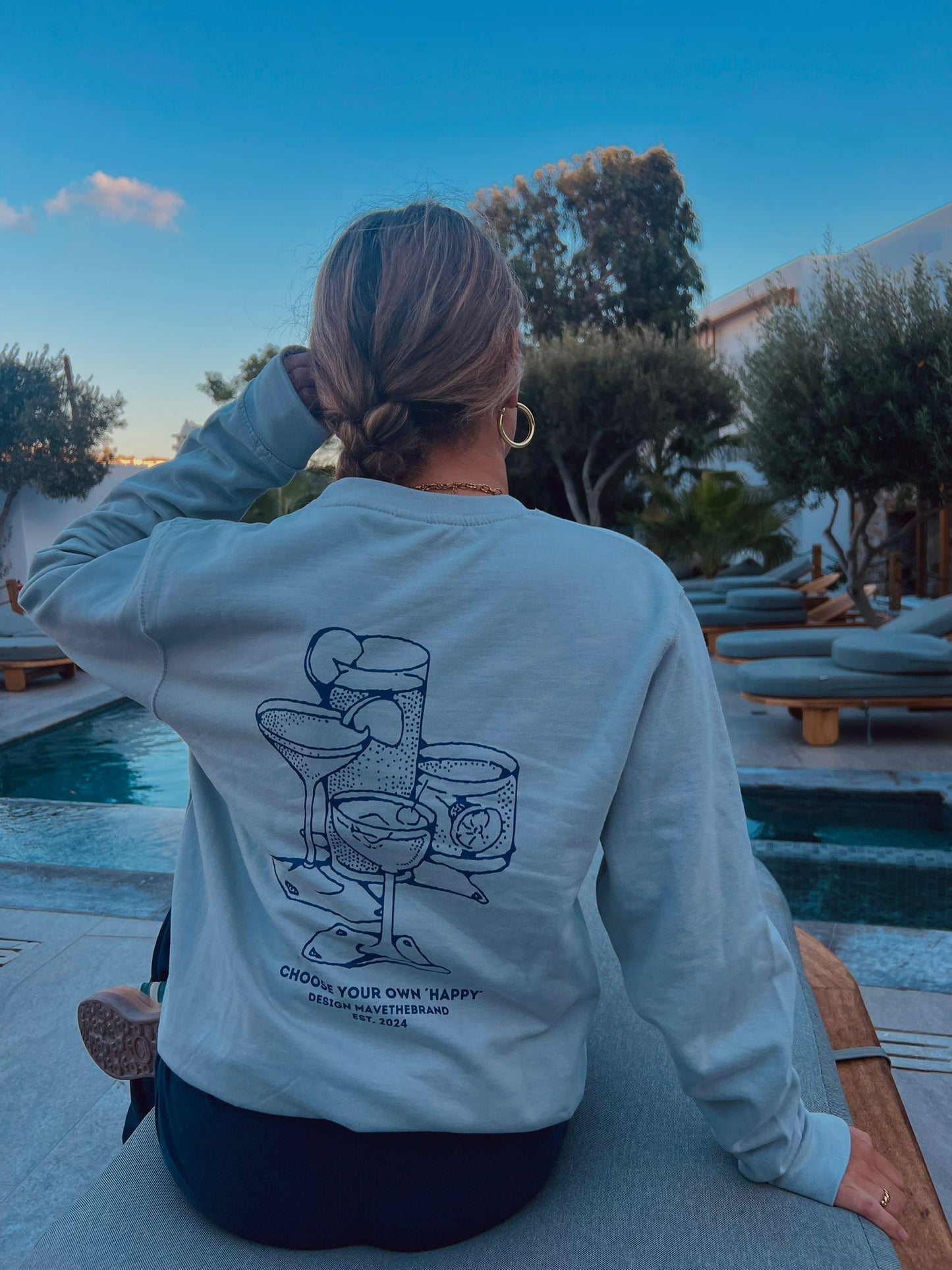 Cocktail Sweater MAVE the brand trui met cocktail print