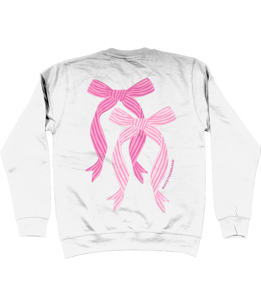 Bow Sweater pink/white