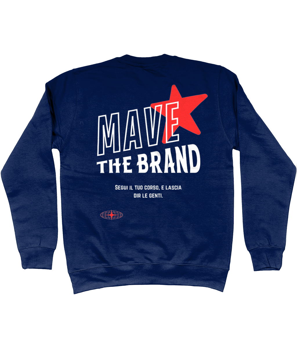 MAVE the brand sweater navy blauw met rode ster trui