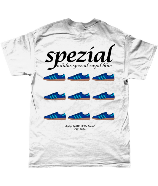 shirt met schoenen achterkant print adidas spezial mave the brand baluw wit